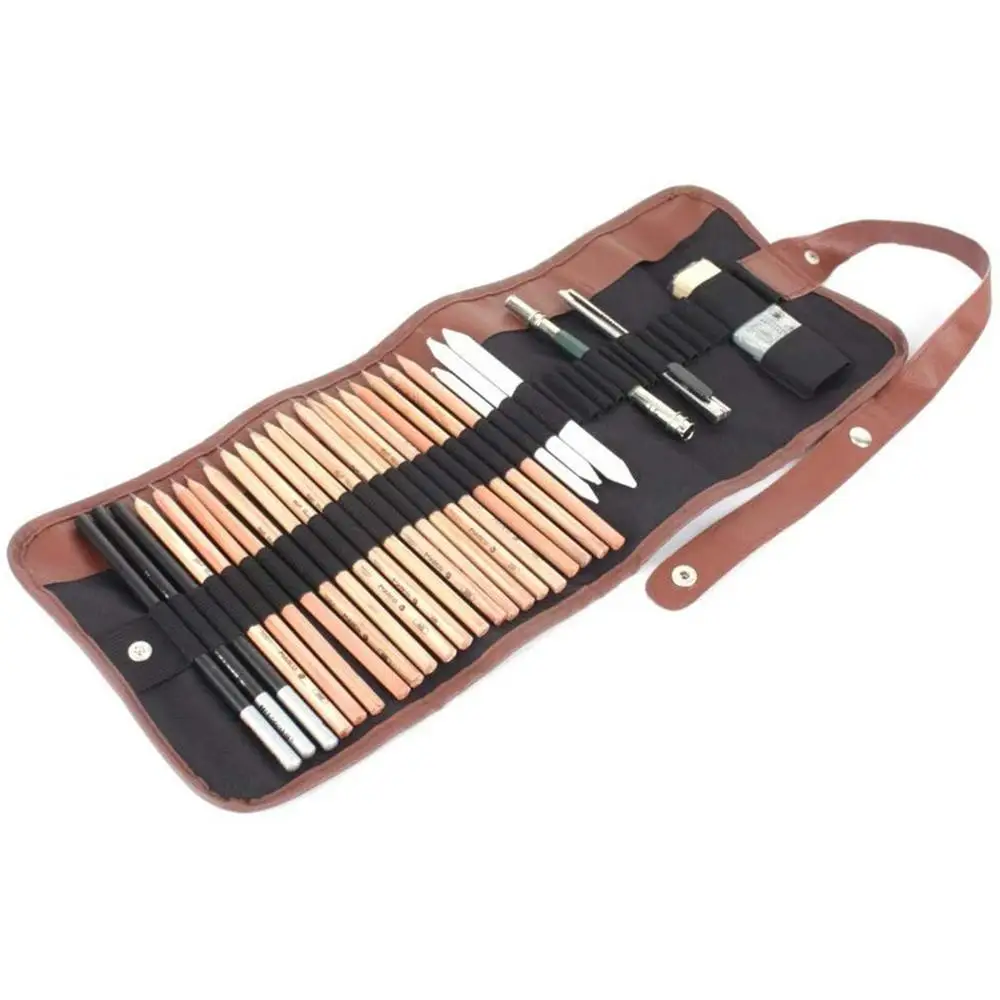 29 шт. набор карандашей для хранения эскизов полный инструментов рисования