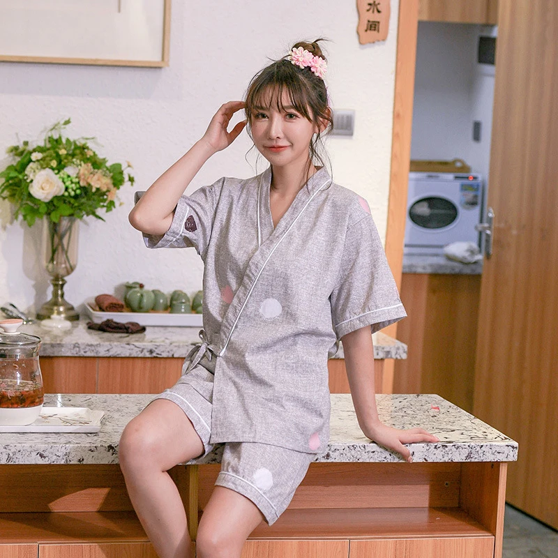 Сауна сообщение хлопковые свободные и мужчин для детей одежда сна пижамы пар