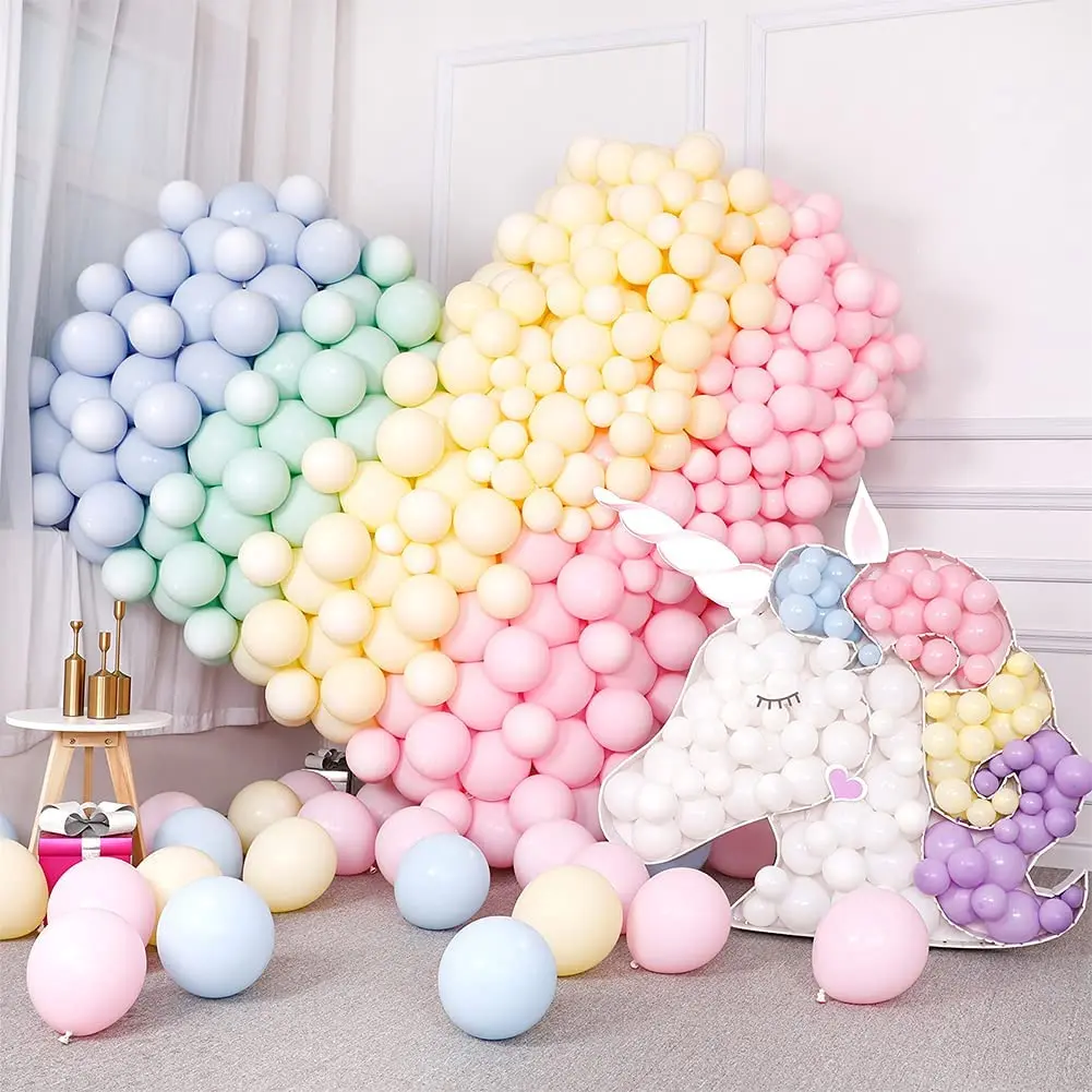 

Pastel Balloon Birthday Balloons Macaron Round Latex Candy Balloons Wedding Decoration Rainbow Birthday Christmas 5/12/36 inch