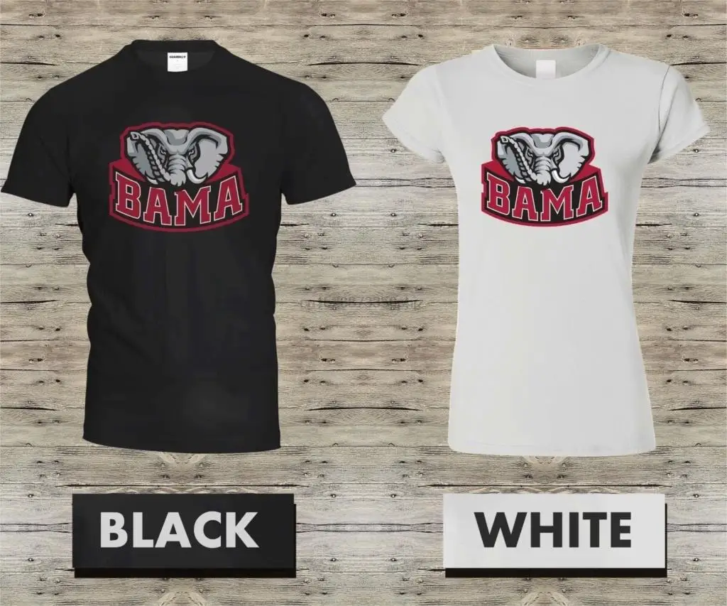 Новинка Alabama Crimson Tide Black Midnight Mascot Футболка Мужская s Wo футболка 2 мультяшная Унисекс