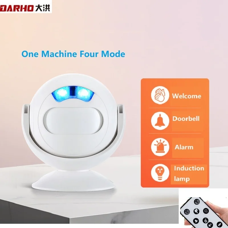 Датчик движения Darho с пассивным ИК датчиком дверной звонок охранная