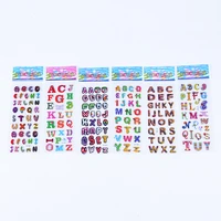 10 sheets cute 3d 26 alphabet bubble sticker cartoon child stickers for children baby kids classic gifts stationery 7cm17cm