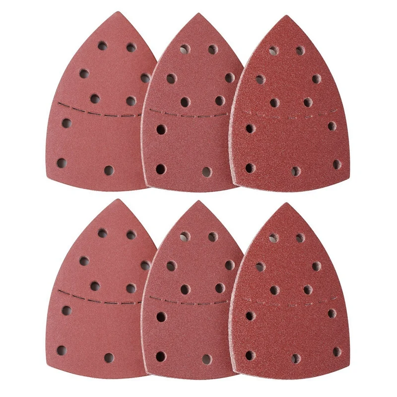 

60Pcs Sanding Plate, Mouse Sander For Psm 200 Aes, Psm 18 And All Vibration Multi-Tools, 10 Pieces Each 40/60/80/120/180/240 Gri