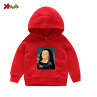 childrens hoodies for babies funny mona lisa t shirt clothes black sweatshirts boy girl clothes winter toddler clothes 3 years