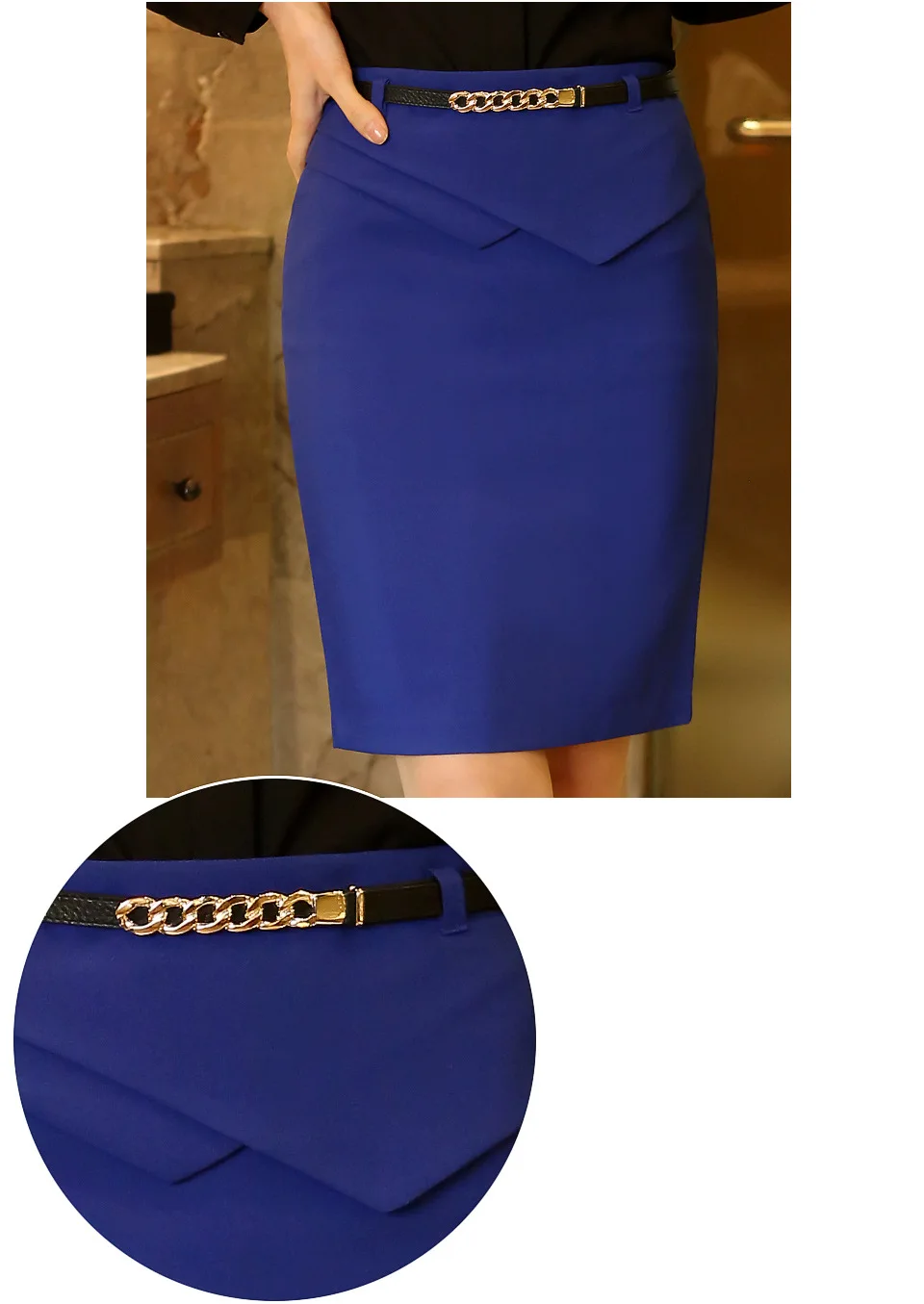 

Fashion Women Formal Work Wear Skirts Ladies Sexy High Waist Mini Pencil Skirt Plus Size Bodycon Skirts
