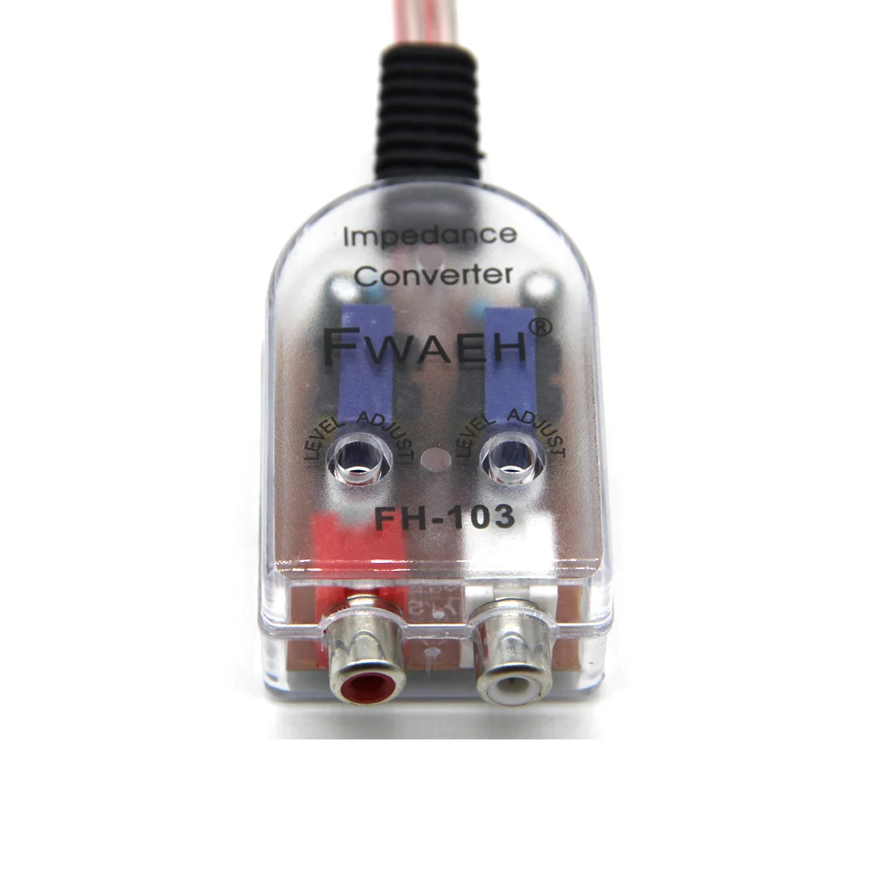 Переходник для автомобильного динамика на RCA преобразователь высокого уровня в