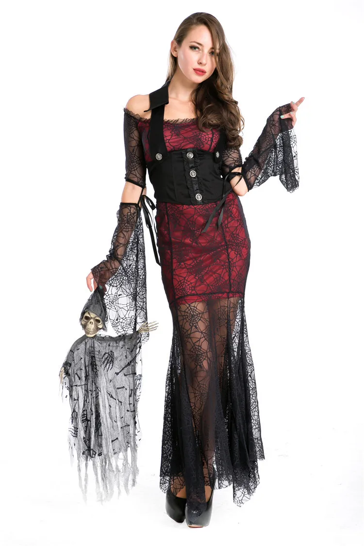 

Vampire queen sexy self-cultivation costume Halloween stage performance costume domineering appearance suit suitable for any fig