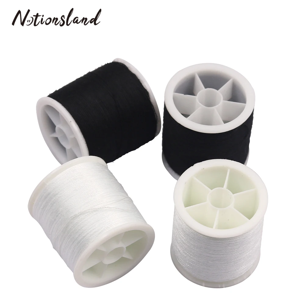4 шт./компл. прочная полиэфирная нить белая и черная швейная для машинной вышивки