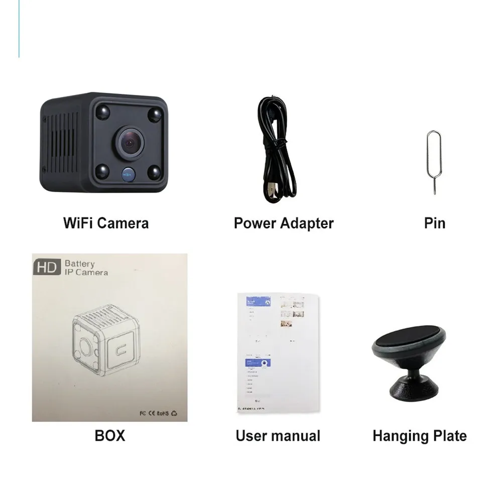 

1080P HD Mini wifi camera Ip Camera wifi Micro Security Wireless Monitor Surveillance Camera CCTV Night Vision Human Tracking