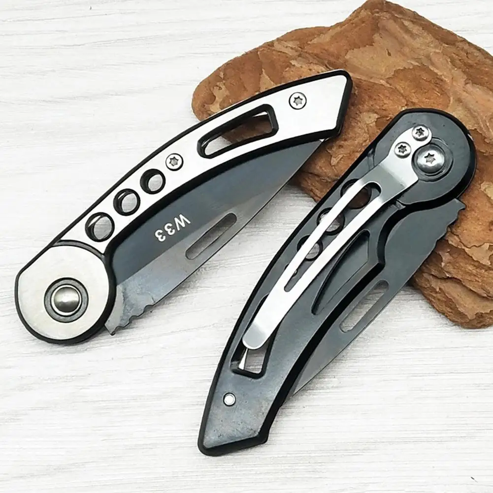 Мини стальной складной походный нож для выживания Многофункциональный Открытый