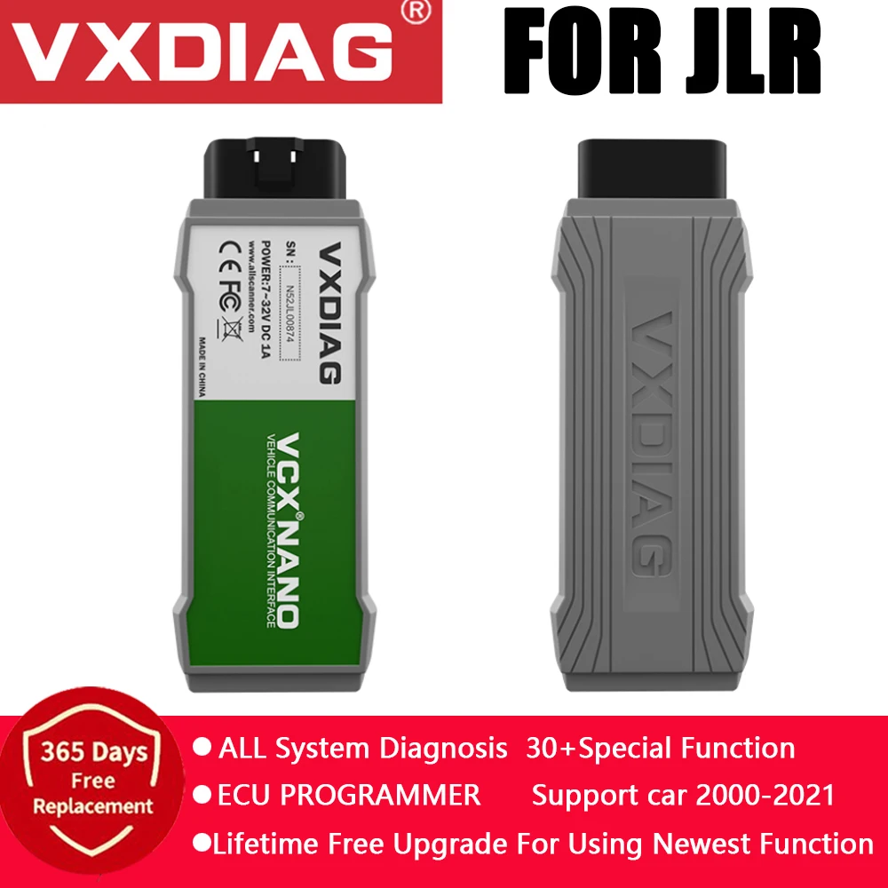 

VXDIAG для JLR OBD2 автомобильный сканер считыватель кодов полная система ECU Программатор ABS Подушка DPF Сброс масла OBD 2 Автомобильный диагностичес...
