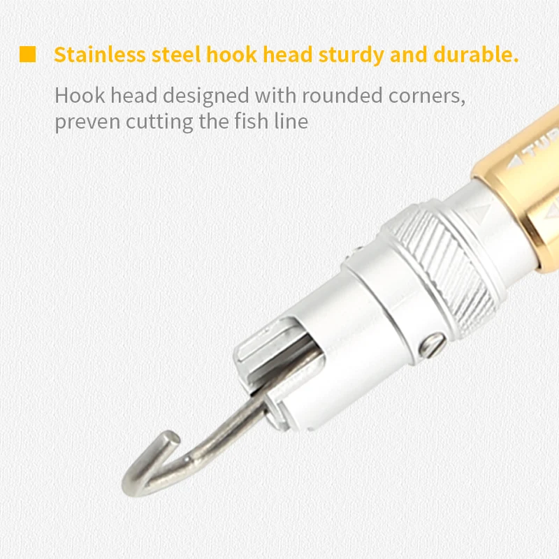 Self-Locking Fish Hook Remover Tool Extractor Detacher T-Shaped Aluminium Saltwater Lure Fishin The Hook Lifterg Hook Separator