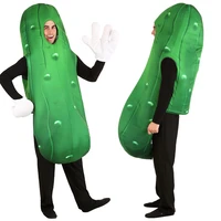 halloween stage performance kid adult role play vegetable cucumber parent child outfit
