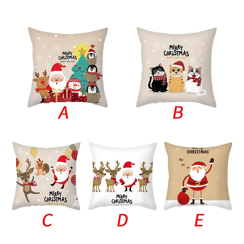 Рождественская наволочка для домашней подушки в скандинавском стиле гостиной