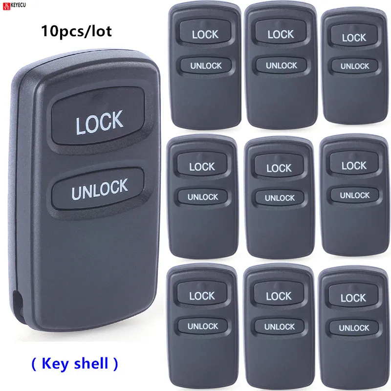 KEYECU 10 шт./лот БЕСКЛЮЧЕВОЙ пульт дистанционного ключа Корпус брелок для Mitsubishi Eclipse