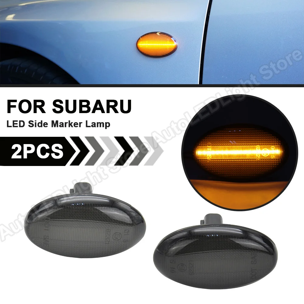 

2PPS Turn Signal Lamps For Subaru Impreza Wrx Sti 2002 2003 2004 2005 2006 2007 Liberty Forester 2001-2005 LED Side Marker Light