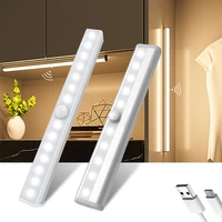 dimmable led under cabinet light pir motion sensor lamp 6 10 20 40 60 led night lights for wardrobe cupboard closet kitchen