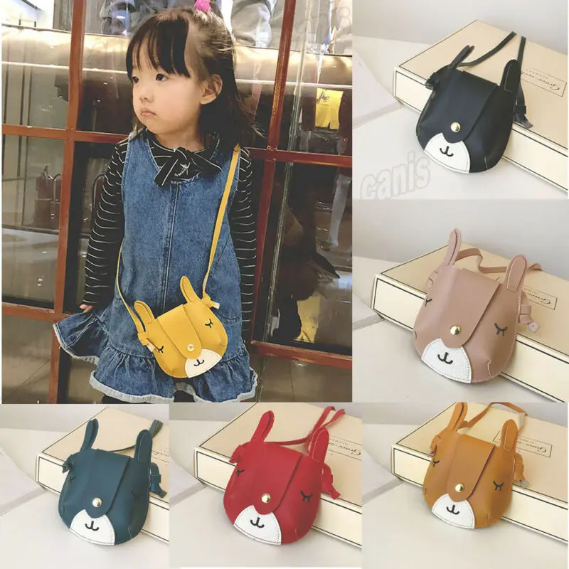 Милая кожаная сумка принцессы для маленьких девочек сумка-мессенджер через