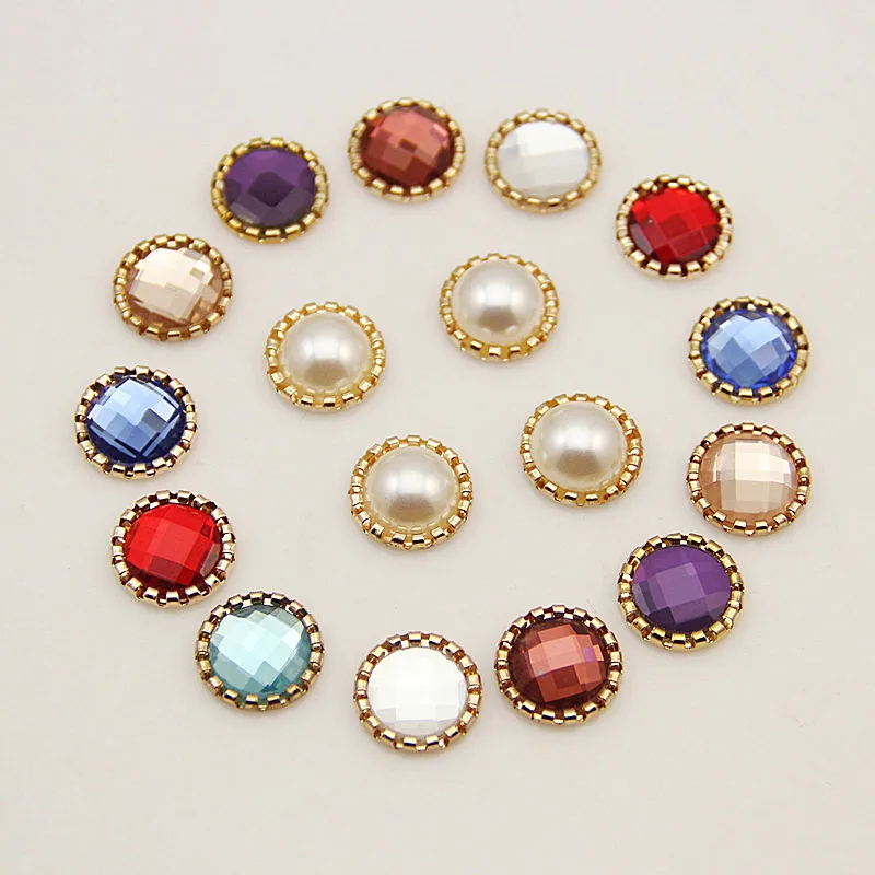 

10 Pieces 14mm Colorful Crystal Opal Flat Base Diy Jewelry Components For Jewelry Making Supplies Handmade Accessories