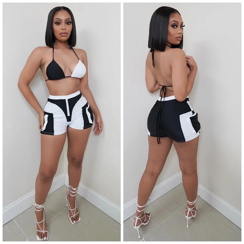 

HAOOHU Spring and Summer Haute Couture Fashion Casual Shorts