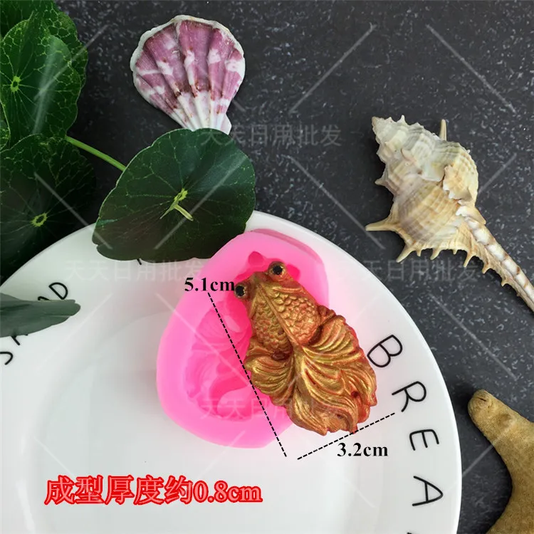 1 шт. DIY крестины рыбы силиконовая форма для фонданов шоколада кекса украшения