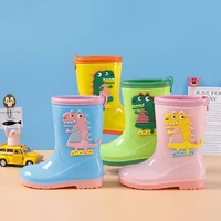 cartoon dinosaur rainshoes kids rain boots colorful galoshes children high top waterproof rain shoes boys girls cute water shoes