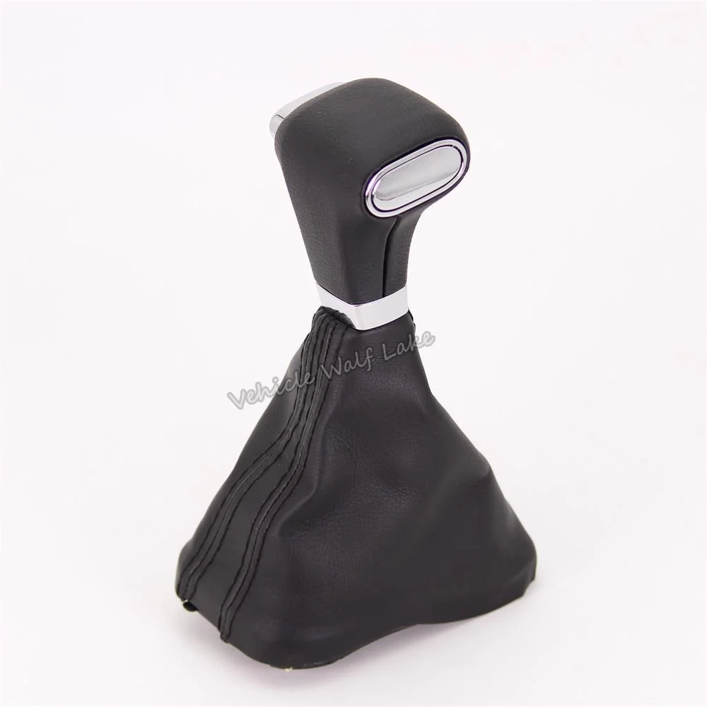 Для VW Tiguan 2007 2008 2009 2010 2011 Автомобильный Стайлинг автоматическая ручка переключения передач с кожаным чехлом