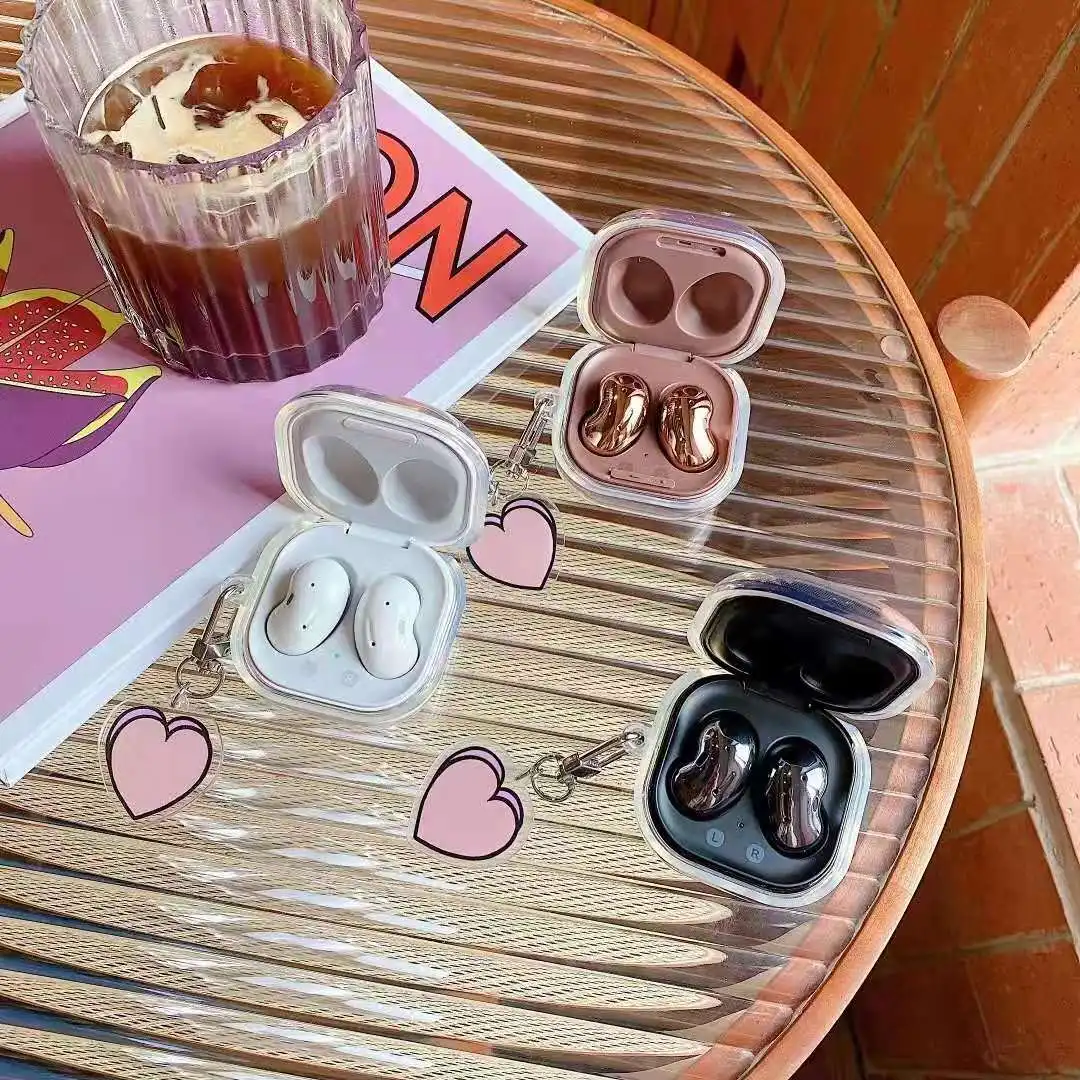 

3D Cartoon Earphone Cases for Samsung Galaxy Buds Pro Transparent TPU Headphone Shockproof Cover for Galaxy Buds Live 2020 Funda