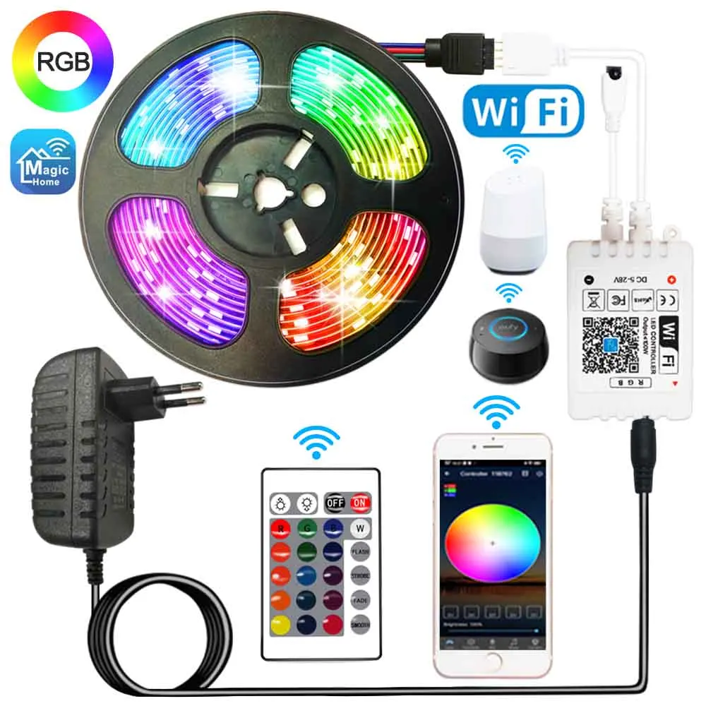 Светодиодные ленты светильник RGB 5050/SMD2835 гибкая лента сделай сам светодиодный