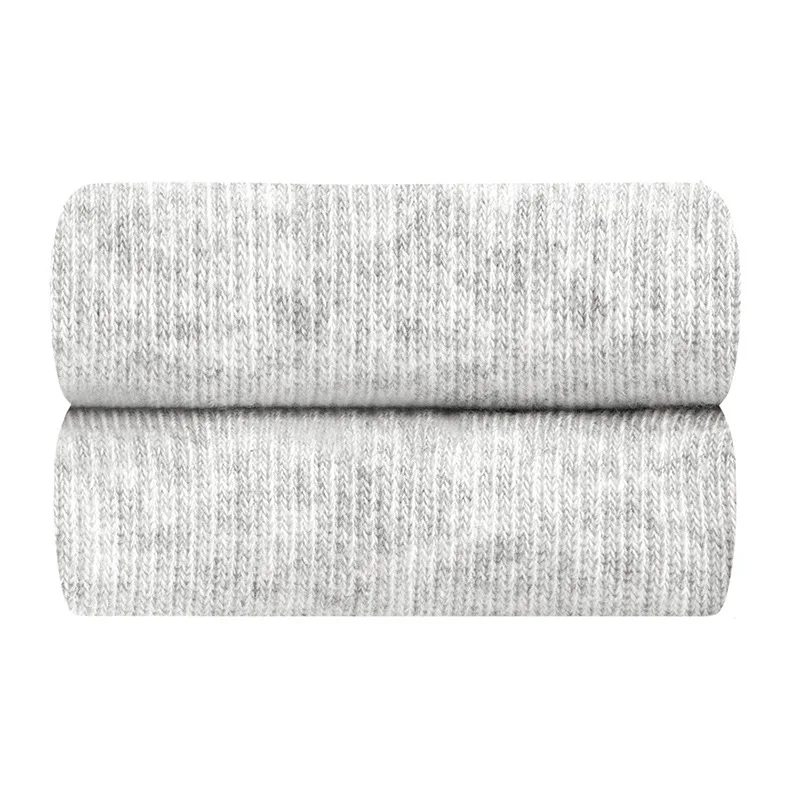 gray white Хлопковые мужские невидимые носки-тапочки, мужские носки до лодыжки, силиконовые противоскользящие однотонные модные унисекс большие размеры - Цвет: gray white