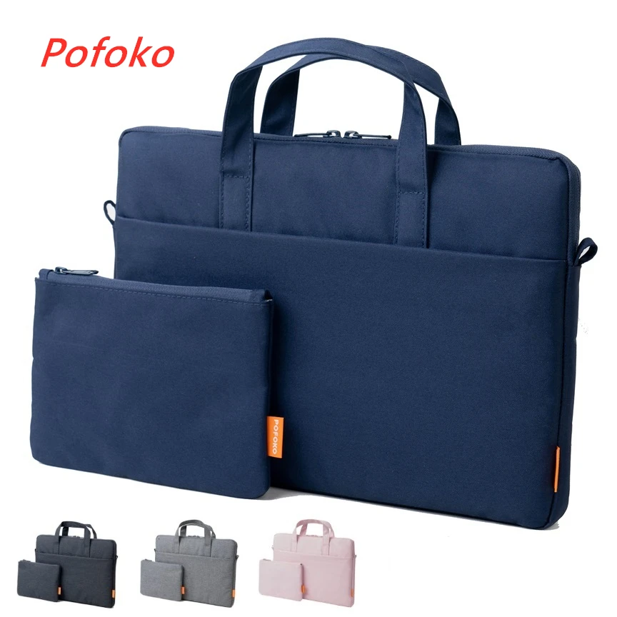 

New Brand Pofoko Laptop Bag 13.3,14,15.4 inch,Man Lady Messenger Handbag Case For Macbook Air Pro Notebook,DropShip V258