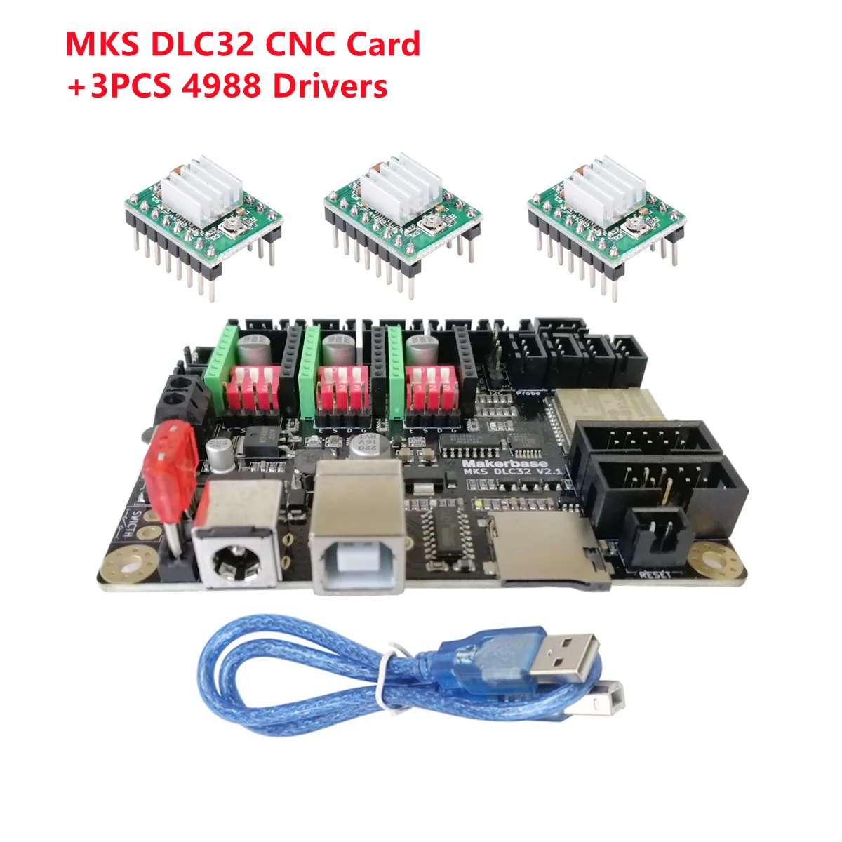 MKS DLC32 V2.1 TS24-R LCD GRBL offline controller CNC 32bit ESP32 control card 3018 PRO upgrade kit for laser engraver machine |