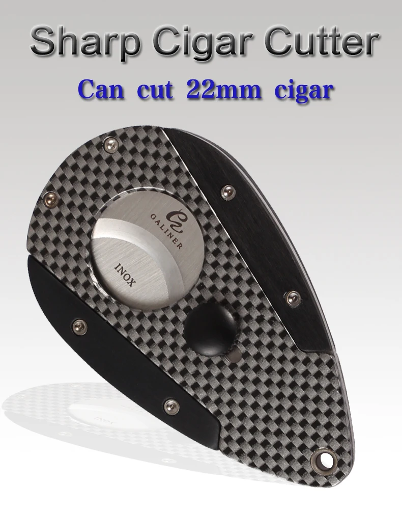GALINER Зажигалка для сигар зажигалка бутан 1 зажигалки для COHIBA Cigar& Sharp Cutter углеродное волокно Cigar Cutter зажигалка аксессуары