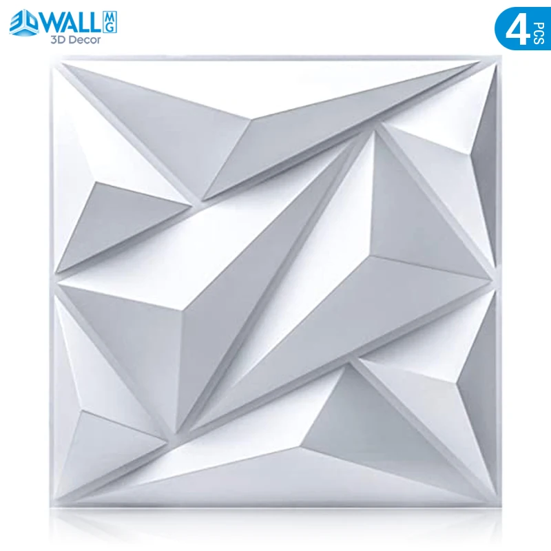 

4pcs 50cm 3D wall panel marble brick pattern 3D wall sticker wallpaper diamond design decor tile 3D mold 90's aesthetic room