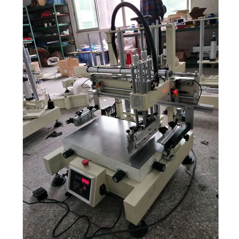 Маленький автоматический печатная машина для шелкографии настольный принтер