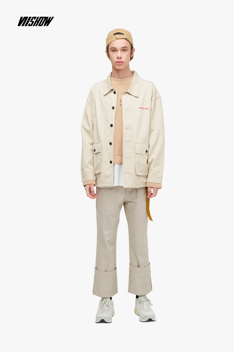VIISHOW уличная одежда мужские куртки бренд западный стиль с принтом хаки куртка