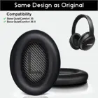 Сменные амбушюры для Bose silent Comfort 35 (QC35) и QuietComfort 35 II (QC35 ii), Накладные наушники черного цвета