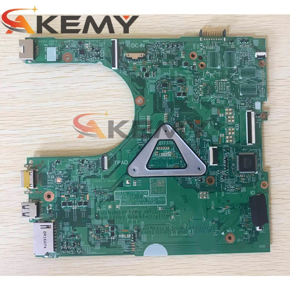 

Original Laptop motherboard For DELL Inspiron 3458 3558 Core SR27G Mainboard CN-0PFT7H 0PFT7H 14216-1 i3-5005U