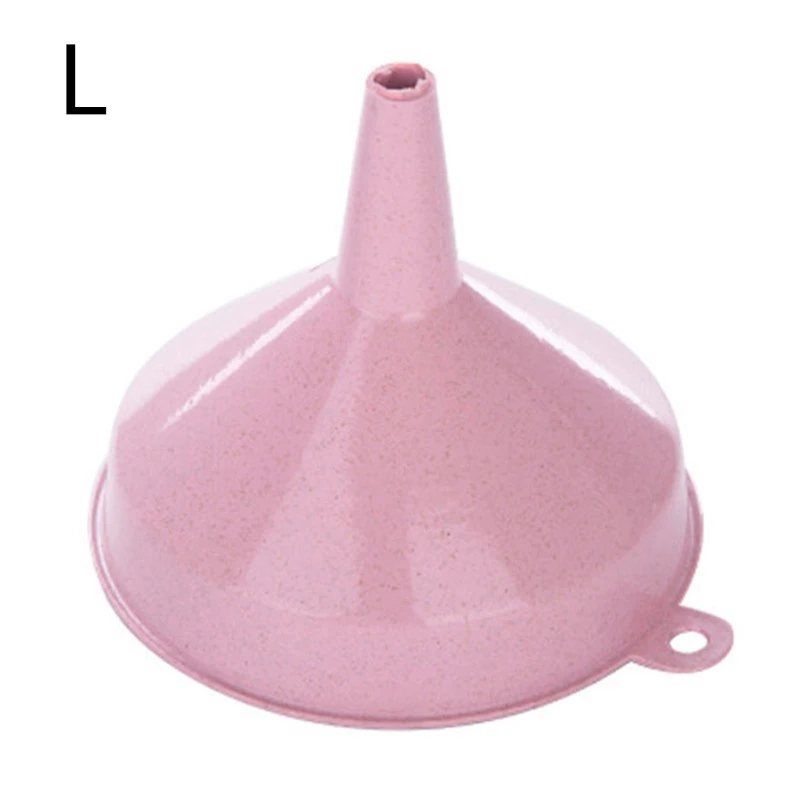 Pink L 1 шт. пластиковая воронка Портативные Кухонные жидкие масляные воронки сплошной карамельный цвет кухонные воронки кухонные специальные инструменты Гаджеты - Цвет: Pink L