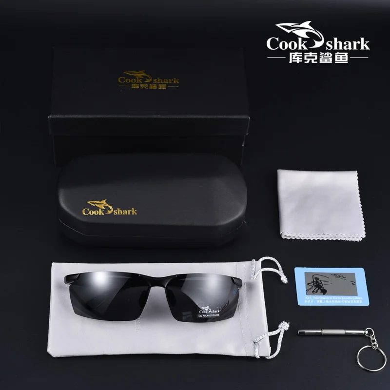 Мужские солнцезащитные очки для вождения Cook Shark поляризационные с изменением