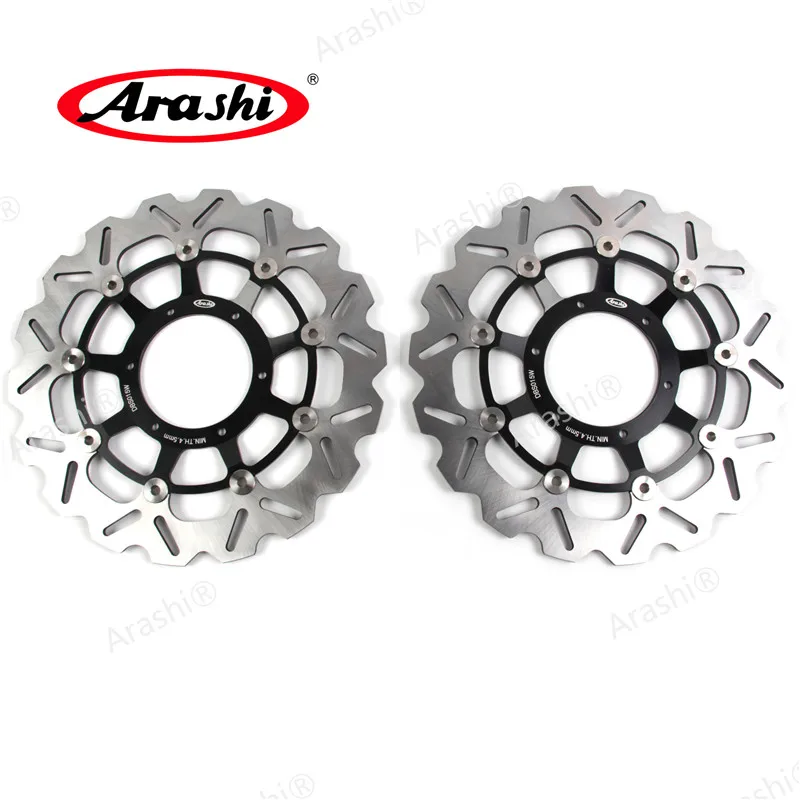 Араши 2 шт. для HONDA CBR600RR 2003 2004 2005 2006 2007 2008- CNC передние тормоза дисковые тормозные диски диск CBR 600 RR CBR600 RR - Цвет: Black
