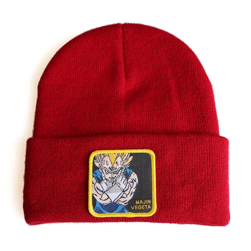 Majin Vegeta Beanies шапка для мужчин женщин Dragon Ball Z вязанная шапка с вышивкой хип хоп шапка