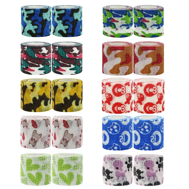 

Self Adhesive Bandages Pre Wrap, Athletic Elastic Cohesive Bandage for Sports, Injuries, Treatments, and Recovery, Tape