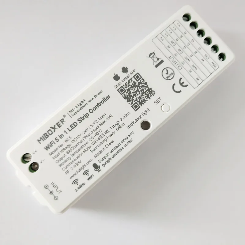 Mi боксеры WL5 5 в 1 светодиодный WI FI контроллер для RGB/RGBW/RGB CCT одноцветный полосы