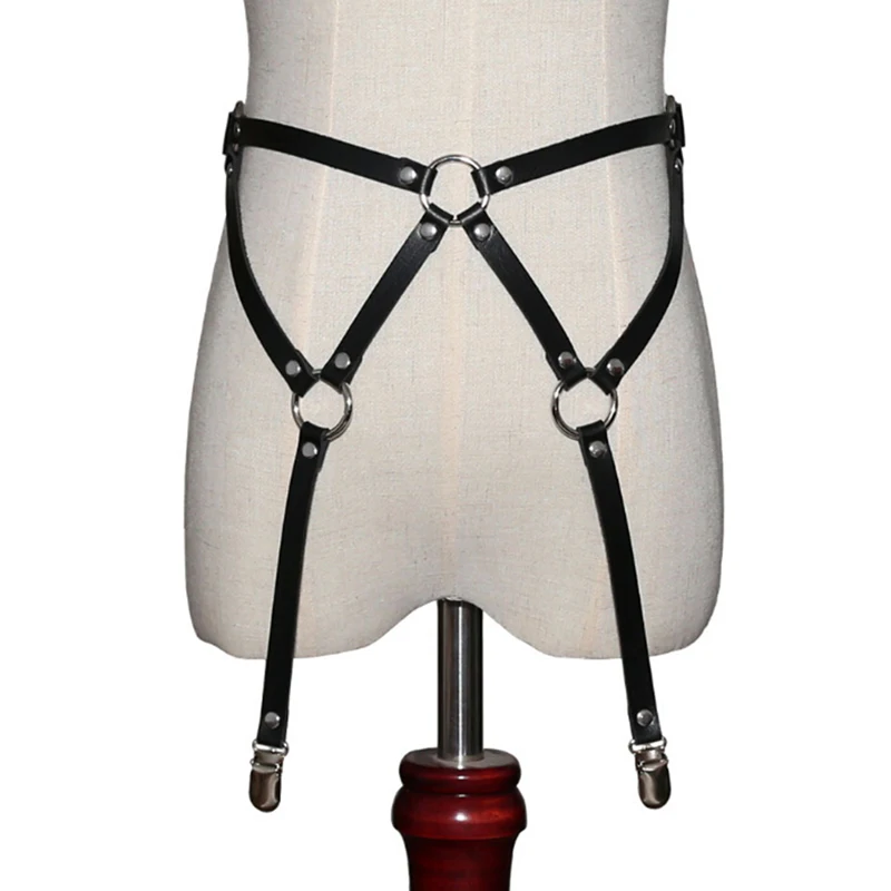 Ремень подвязка пояс на резинке подвеска в готическом стиле с поясом пикантные