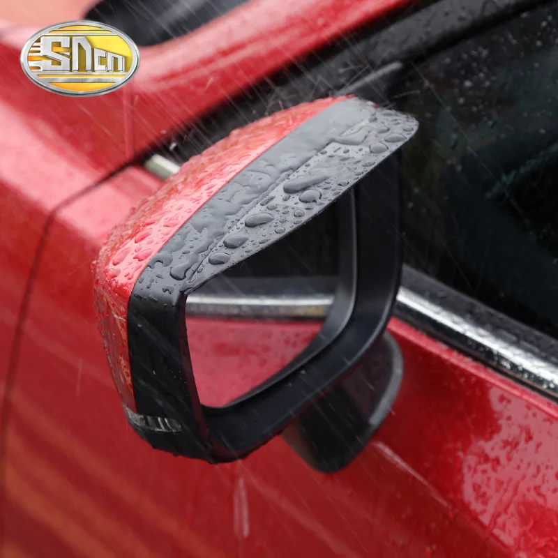 

SNCN Inflexible Acrylic Rearview Mirror Rain Gear Shield Rear View Mirror Anti Rain Cover For BMW X5 E70 2007 2008 - 2011 2012