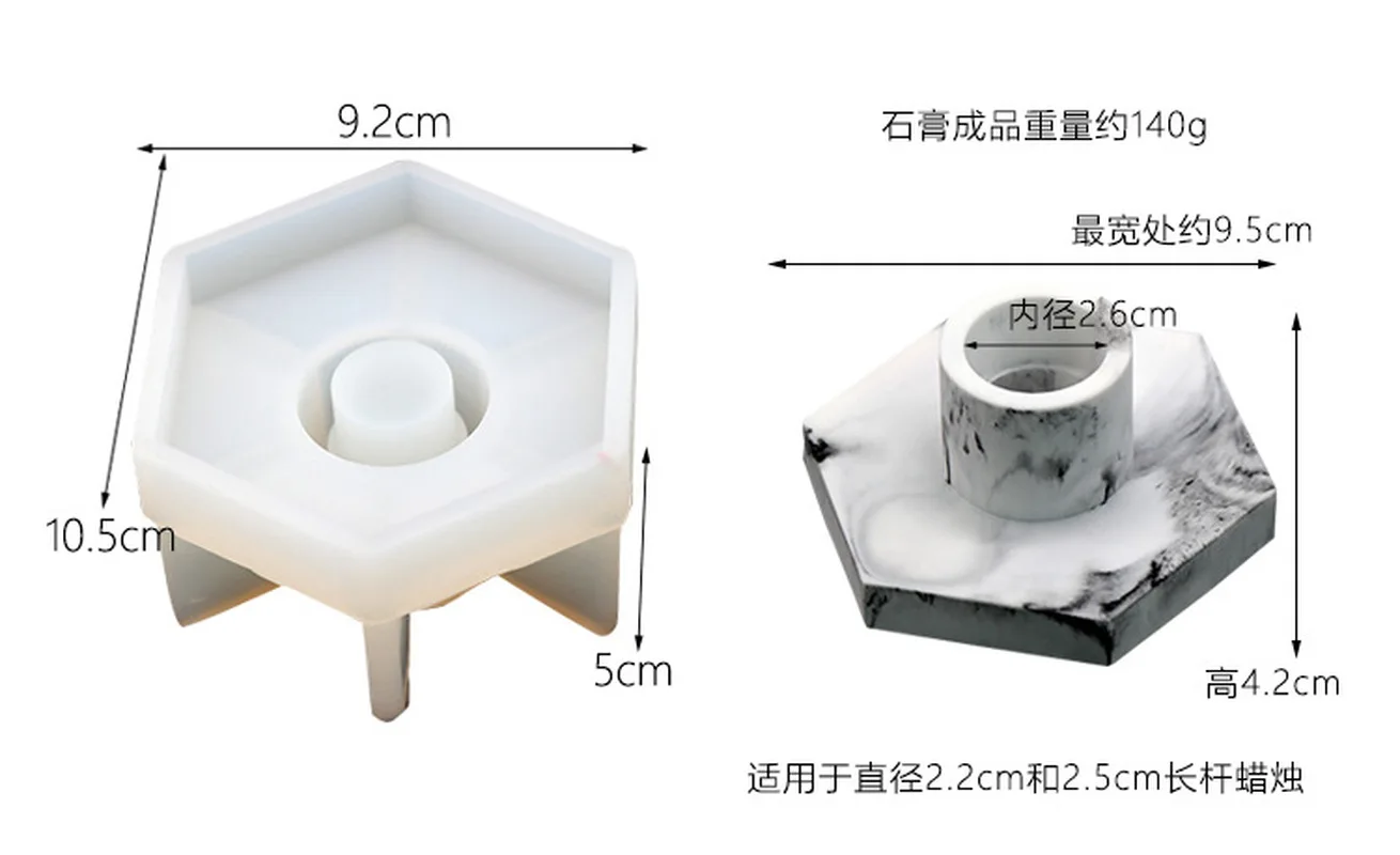 

Candlestick Epoxy Resin Molds Silicone Soap Mold Concrete Candlestick Handmade Cement Ashtray Mould Craft Candle Holder Tools