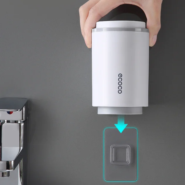 Пыленепроницаемый магнитный держатель ECOCO для зубной щетки с чашками без гвоздей