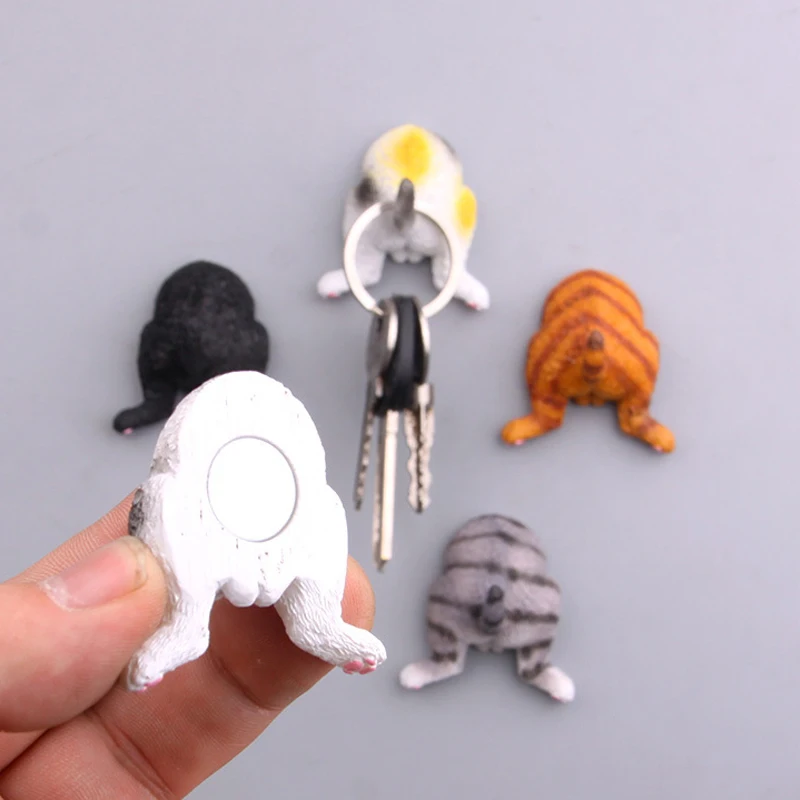 Магнитная застежка для холодильника милый мультяшный Кот с ягодицами кольцо