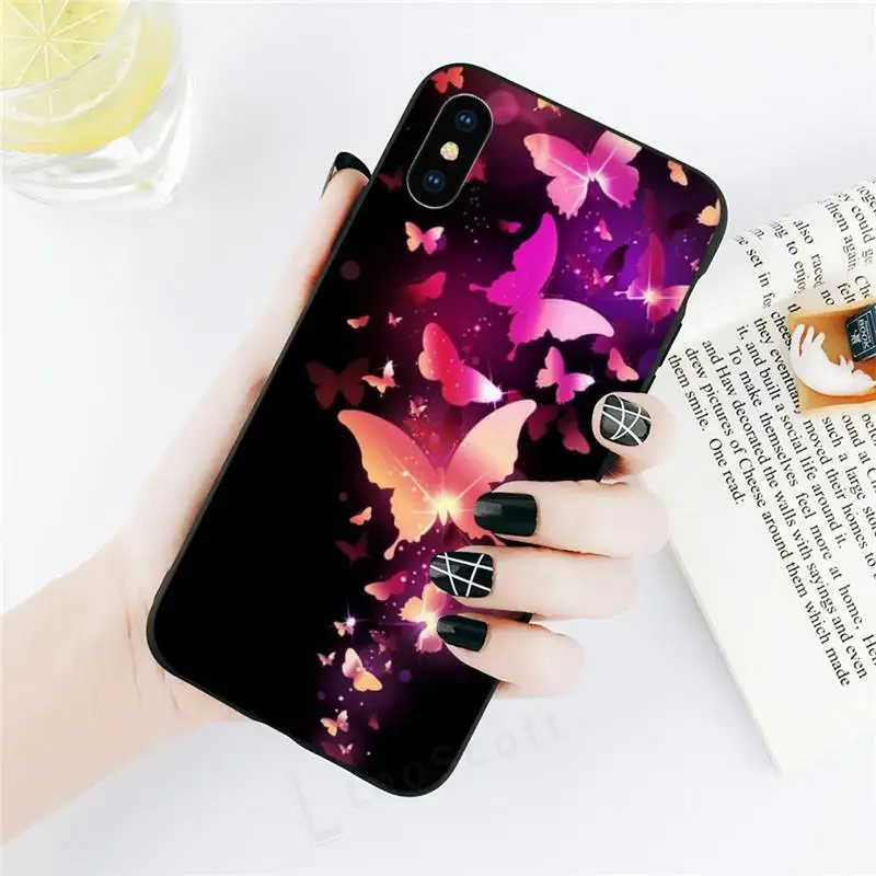 

Cute Butterfly Patterned Phone Case for iPhone 11 12 pro XS MAX 8 7 6 6S Plus X 5S SE 2020 XR